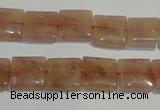 CBQ29 15.5 inches 12*12mm square strawberry quartz beads wholesale