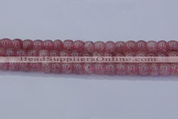 CBQ440 15.5 inches 8*11mm drum lavender strawberry quartz beads