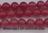 CBQ486 15.5 inches 6mm round strawberry quartz beads wholesale