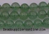 CBQ491 15.5 inches 6mm round green strawberry quartz beads