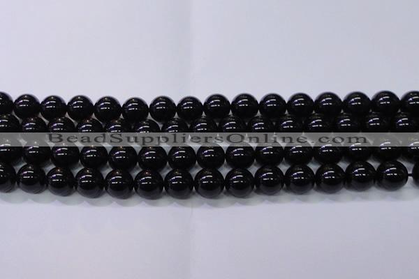 CBQ504 15.5 inches 12mm round natural black quartz beads