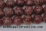 CBQ603 15.5 inches 10mm round natural strawberry quartz beads