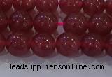 CBQ622 15.5 inches 8mm round strawberry quartz beads wholesale