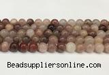 CBQ731 15.5 inches 10mm round strawberry quartz beads wholesale