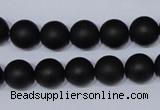 CBS04 15.5 inches 10mm round black stone beads wholesale