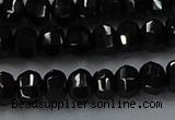 CBS529 15.5 inches 3*5mm lantern-shaped natural black spinel beads