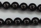 CBS552 15.5 inches 8mm round AA grade black spinel beads