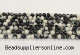 CBW171 15.5 inches 6mm round black & white jasper gemstone beads wholesale