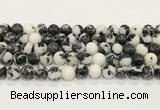 CBW173 15.5 inches 10mm round black & white jasper gemstone beads wholesale