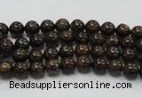 CBZ100 15.5 inches 4mm round bronzite gemstone beads