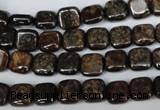 CBZ224 15.5 inches 8*8mm square bronzite gemstone beads