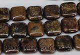 CBZ226 15.5 inches 12*12mm square bronzite gemstone beads