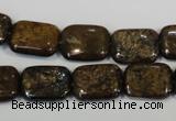 CBZ236 15.5 inches 12*16mm rectangle bronzite gemstone beads