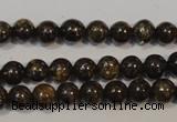 CBZ252 15.5 inches 3mm round bronzite gemstone beads wholesale