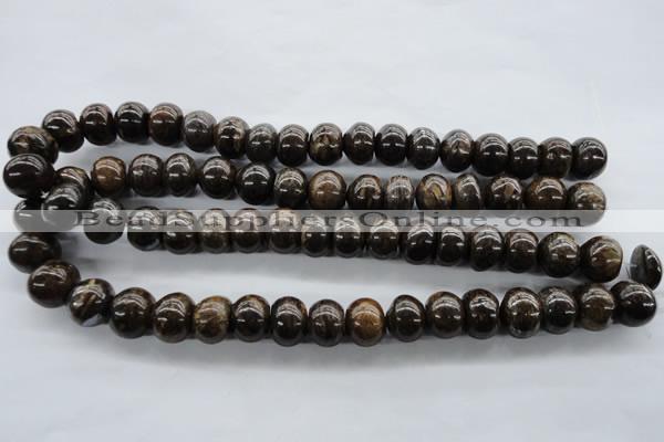 CBZ303 15.5 inches 12*15mm rondelle bronzite gemstone beads wholesale