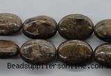 CBZ306 15.5 inches 15*20mm oval bronzite gemstone beads wholesale