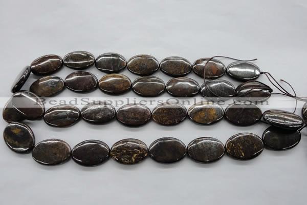 CBZ307 15.5 inches 18*25mm oval bronzite gemstone beads wholesale