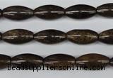 CBZ405 15.5 inches 8*16mm rice bronzite gemstone beads