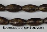 CBZ406 15.5 inches 10*20mm rice bronzite gemstone beads