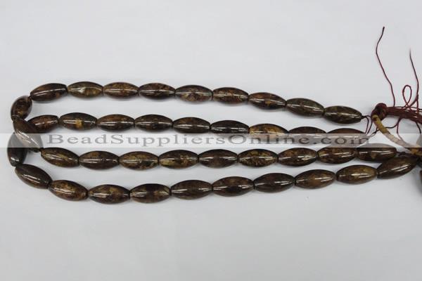 CBZ406 15.5 inches 10*20mm rice bronzite gemstone beads