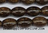 CBZ409 15.5 inches 13*18mm rice bronzite gemstone beads