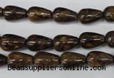 CBZ411 15.5 inches 8*12mm teardrop bronzite gemstone beads