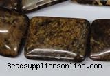 CBZ424 15.5 inches 22*30mm rectangle bronzite gemstone beads