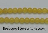 CCA03 15.5 inches 6mm round yellow calcite gemstone beads wholesale