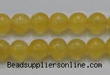 CCA05 15.5 inches 10mm round yellow calcite gemstone beads wholesale