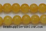 CCA06 15.5 inches 12mm round yellow calcite gemstone beads wholesale