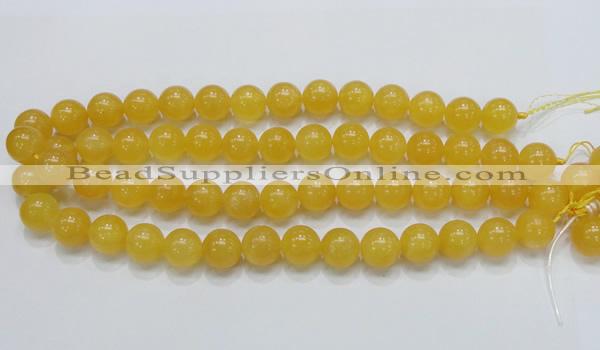 CCA07 15.5 inches 14mm round yellow calcite gemstone beads wholesale