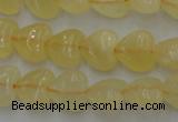 CCA22 15.5 inches 8*8mm heart calcite gemstone beads wholesale