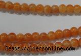 CCA301 15.5 inches 6mm round orange calcite gemstone beads wholesale