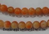 CCA302 15.5 inches 8mm round orange calcite gemstone beads wholesale