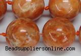 CCA458 15.5 inches 20mm round orange calcite gemstone beads