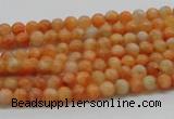 CCA50 15.5 inches 4mm round orange calcite gemstone beads wholesale