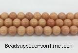 CCA518 15.5 inches 14mm round peach calcite gemstone beads wholesale