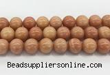 CCA519 15.5 inches 16mm round peach calcite gemstone beads wholesale