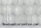 CCA528 15 inches 8mm round white calcite beads wholesale