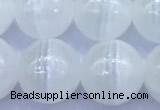 CCA531 15 inches 10mm round white calcite beads