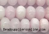 CCA535 15 inches 6*8mm rondelle pink calcite beads