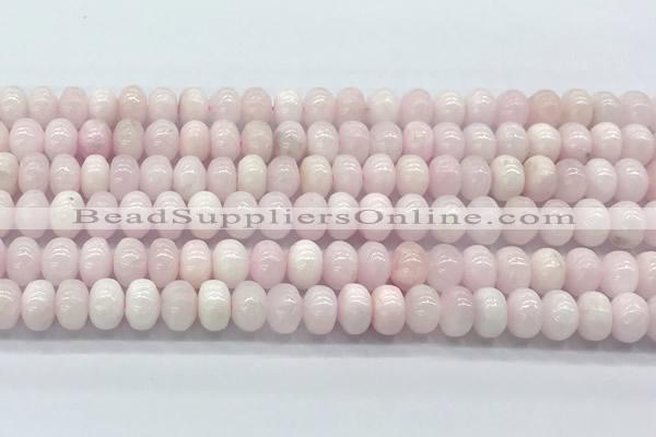 CCA535 15 inches 6*8mm rondelle pink calcite beads