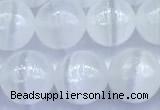 CCA542 15 inches 8mm round white calcite beads