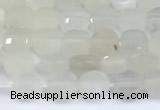 CCB1131 15 inches 4mm faceted coin white moonstone beads