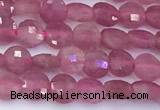 CCB1174 15 inches 4mm faceted coin tourmaline beads