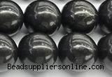 CCB1180 15 inches 14mm round shungite gemstone beads