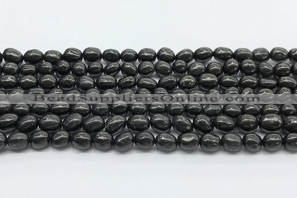 CCB1190 15 inches 6*8mm nuggets shungite gemstone beads