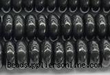 CCB1196 15 inches 4.5*10mm rondelle shungite gemstone beads