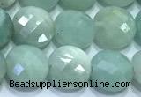 CCB1336 15 inches 8mm faceted coin amazonite beads