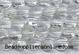 CCB1365 15 inches 4mm faceted coin white crystal beads